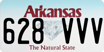 AR license plate 628VVV