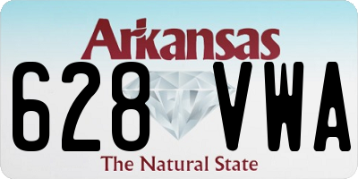 AR license plate 628VWA