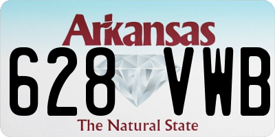 AR license plate 628VWB