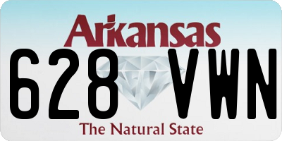 AR license plate 628VWN