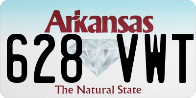 AR license plate 628VWT