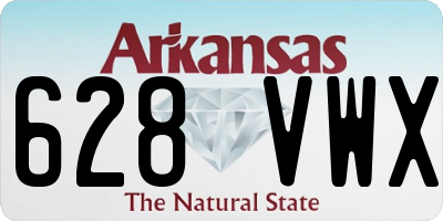 AR license plate 628VWX