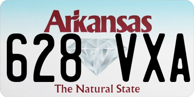 AR license plate 628VXA