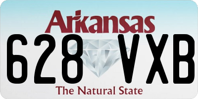 AR license plate 628VXB