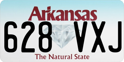 AR license plate 628VXJ