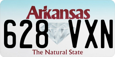 AR license plate 628VXN