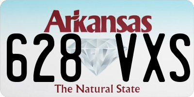 AR license plate 628VXS