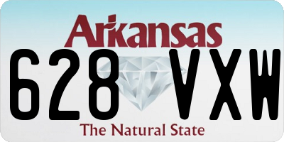 AR license plate 628VXW