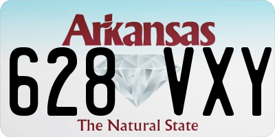 AR license plate 628VXY