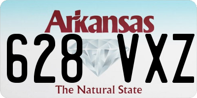 AR license plate 628VXZ