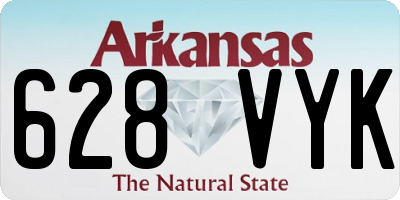 AR license plate 628VYK