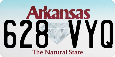 AR license plate 628VYQ