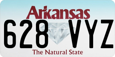 AR license plate 628VYZ