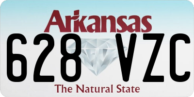 AR license plate 628VZC