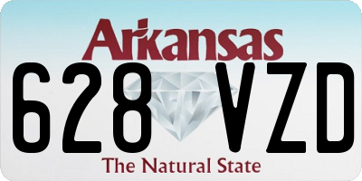 AR license plate 628VZD