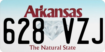 AR license plate 628VZJ