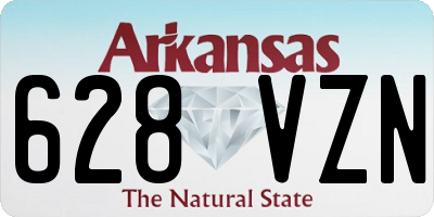AR license plate 628VZN