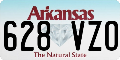 AR license plate 628VZO