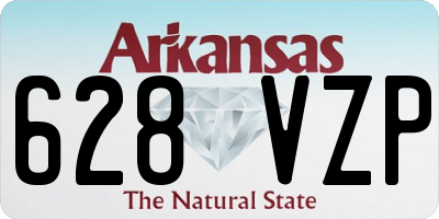AR license plate 628VZP
