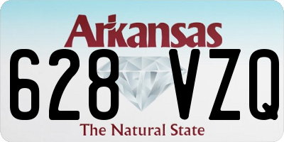 AR license plate 628VZQ