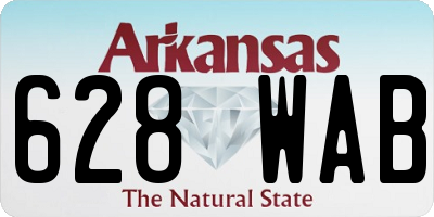 AR license plate 628WAB