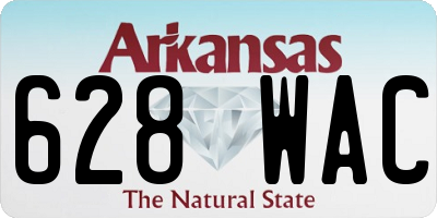 AR license plate 628WAC