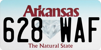 AR license plate 628WAF