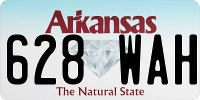 AR license plate 628WAH