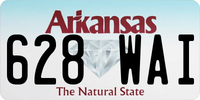 AR license plate 628WAI