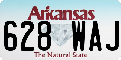 AR license plate 628WAJ