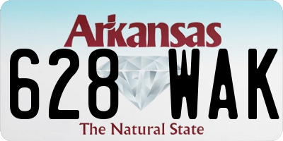AR license plate 628WAK