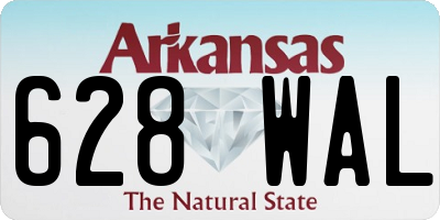AR license plate 628WAL