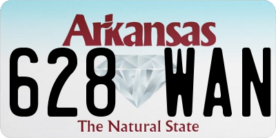 AR license plate 628WAN