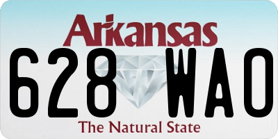 AR license plate 628WAO