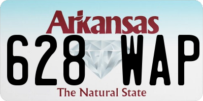 AR license plate 628WAP