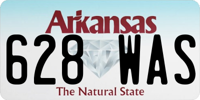 AR license plate 628WAS