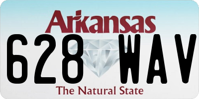 AR license plate 628WAV