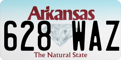AR license plate 628WAZ