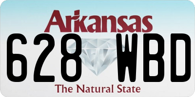 AR license plate 628WBD
