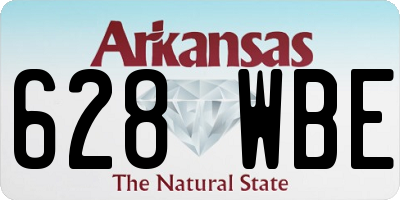 AR license plate 628WBE