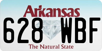 AR license plate 628WBF