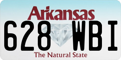 AR license plate 628WBI