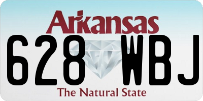 AR license plate 628WBJ