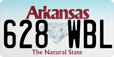 AR license plate 628WBL