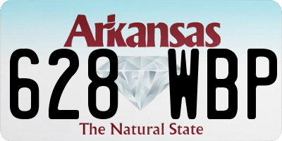AR license plate 628WBP