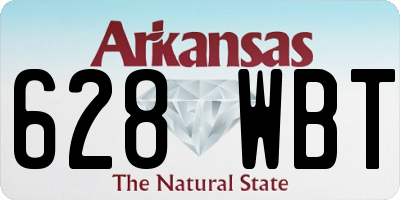 AR license plate 628WBT