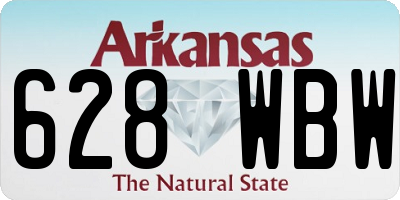AR license plate 628WBW