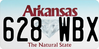 AR license plate 628WBX