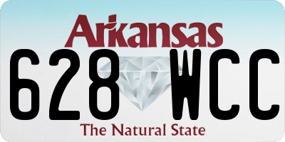 AR license plate 628WCC