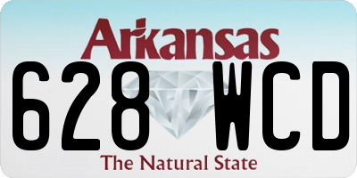 AR license plate 628WCD